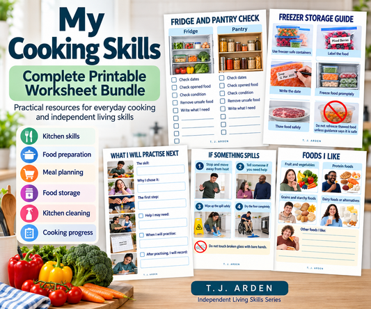 My Cooking Skills – Complete Printable Worksheet Bundle
